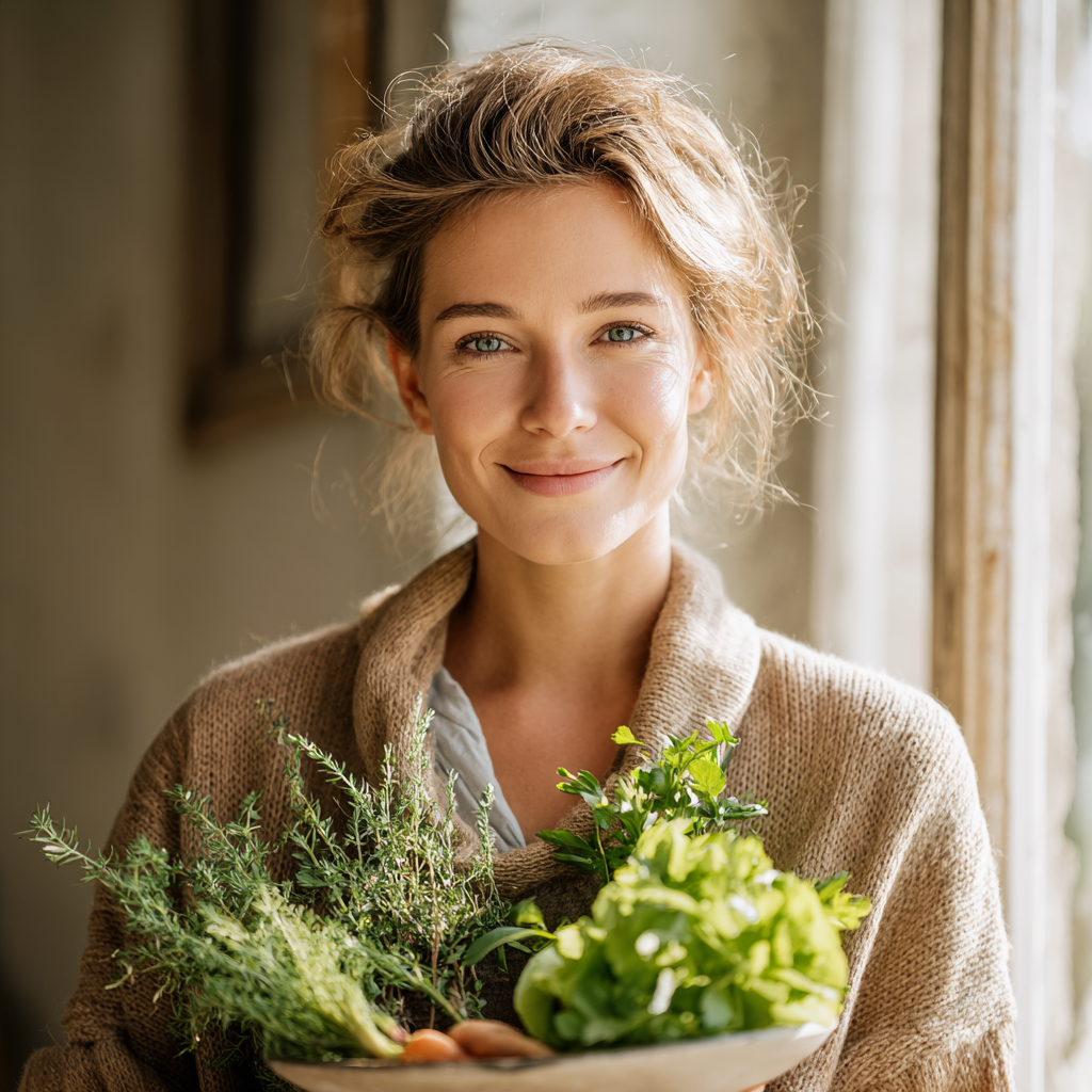 Щаслива сім'я європейського вигляду в середньому віці готує здорову їжу разом на кухні, усміхаючись