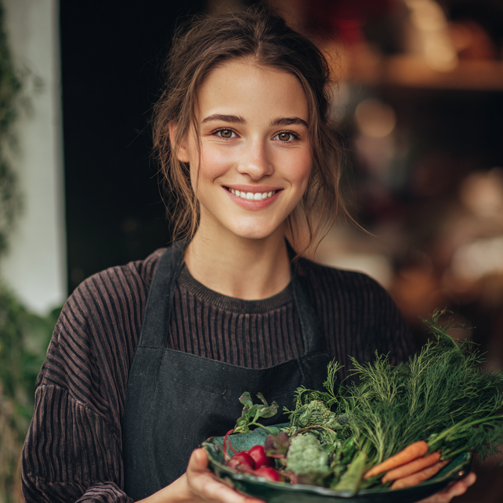 Багатопоколінна європейська сім'я збирається за обіднім столом з різноманітними стравами світової кухні, всі усміхаються та спілкуються